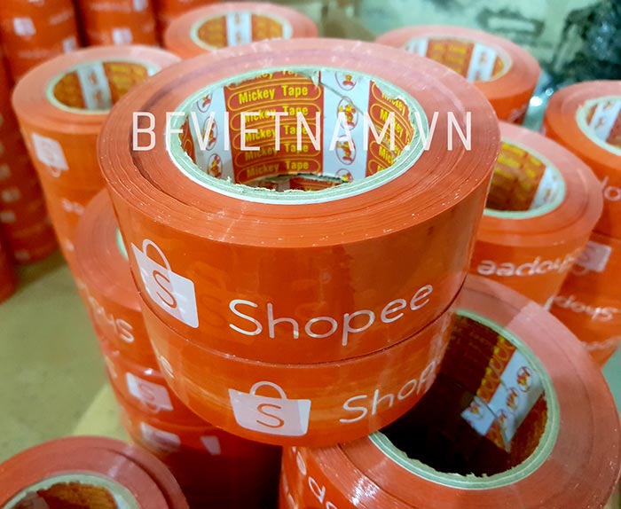 Băng keo in logo Shopee sản xuất và phân phối độc quyền bởi BF Việt Nam